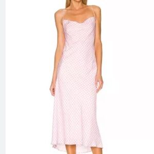 Resa berri gingham midi dress xs